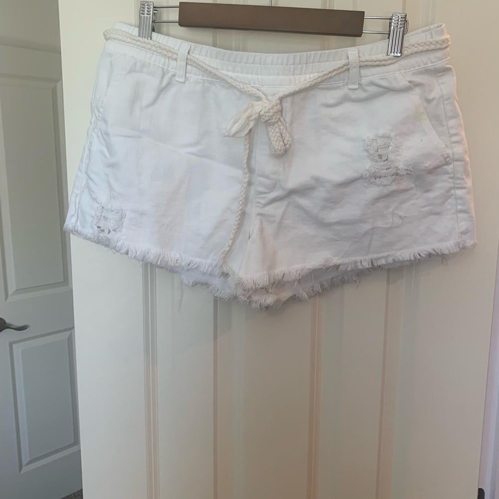 Aerie white Jean shorts